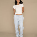 Signature Cozy Straight Leg Sweatpant - Powder Blue