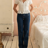Hugging Straight Leg Jeans